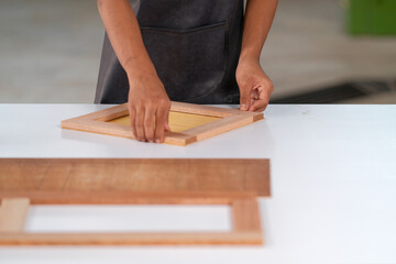 Process of gluing plank of plywood