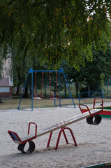 empty playground in the park