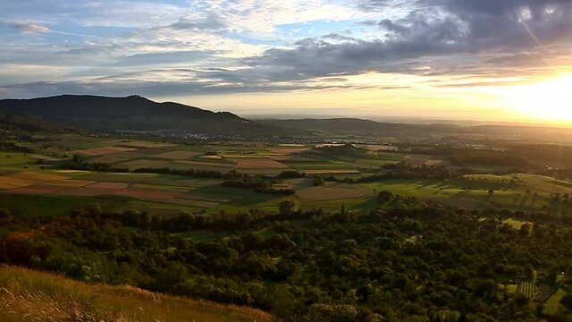 Abendstimmung im Schw&auml;bischen Albvorland