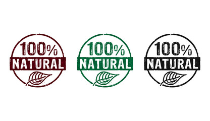 100 percent natural stamp and stamping