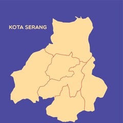 map of kota serang