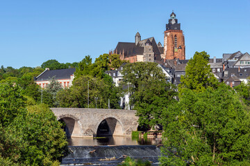 Stadtansicht von Wetzlar mit Dom und der alten Lahnbrücke
