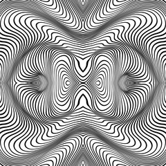 Vector abstract lines pattern. Waves background