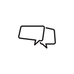  Speech Bubble Icon Vector Illustration Logo