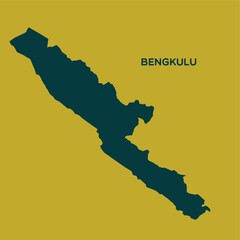 Obraz premium map of bengkulu