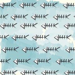 fish bone pattern design