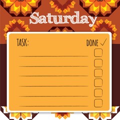 blank daily checklist template