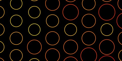 Dark Orange vector template with circles. Illustration with set of shining colorful abstract spheres. Design for posters, banners.