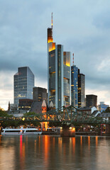 Fototapeta na wymiar View of Frankfurt am Main. Germany