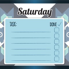 blank daily checklist template