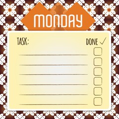 blank daily checklist template
