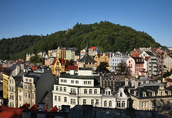 Fototapeta na wymiar View of Karlovy Vary. Bohemia. Czech Republic