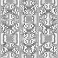 Vector abstract lines pattern. Waves background