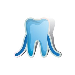 dental floss and tooth