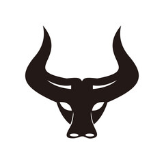 Bull head logo concept vector illustration