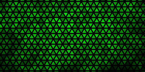 Light Green, Yellow vector pattern with polygonal style.