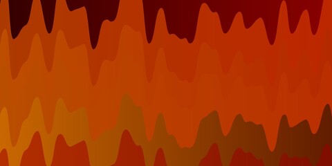 Dark Red vector pattern with curved lines. Colorful geometric sample with gradient curves.  Pattern for ads, commercials.