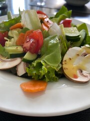 salad with fresh vegetables