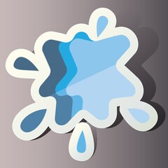 blank splatter speech bubble