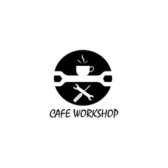 key illustration logo coffee, vector design
