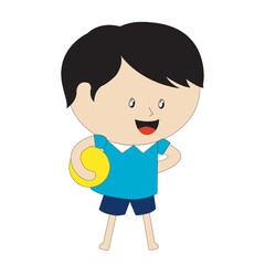boy holding a ball