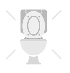 Wc Toilet bowl vector icon