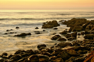 Long Exposure at Matosinhos Beach, Portugal