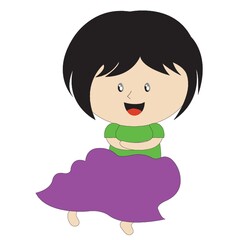 girl smiling with folded arms