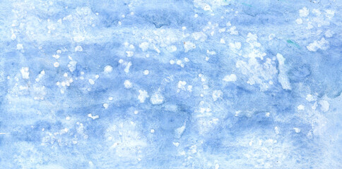 blue watercolor background with paint stains