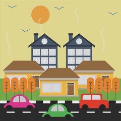 apartment buildings beside road