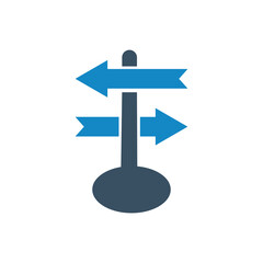 Road direction icon