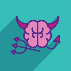 human brain as devil