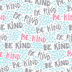 Be Kind Typography Seamless Pattern-04