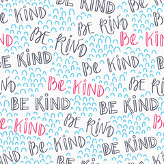 Be Kind Typography Seamless Pattern-04