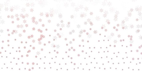 Light pink vector abstract template with leaves.