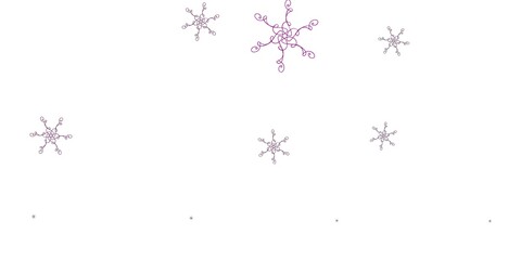 Light Pink vector backdrop with bent lines.