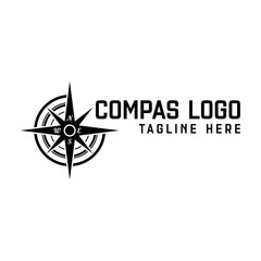 compass - travel logo vector design template