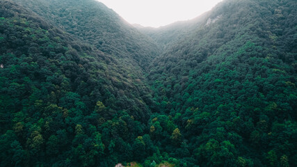 clouds over the mountains