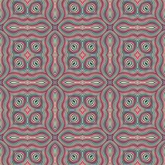 Abstract ornamental patch seamless pattern