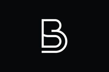 Minimal Innovative Initial BD logo and DB logo. Letter BD DB creative elegant Monogram. Premium Business logo icon. White color on black background