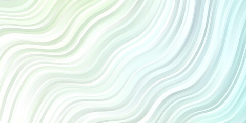 Light Green vector pattern with curves. Abstract illustration with bandy gradient lines. Pattern for websites, landing pages.