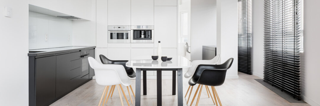 Spacious Kitchen With Dining Area, Panorama