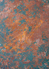 Metallic painted surface texture with stain decayed. Aged and decayed backgrounds for design. 