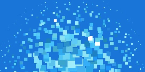 Light BLUE vector background with rectangles. Abstract gradient illustration with rectangles. Modern template for your landing page.