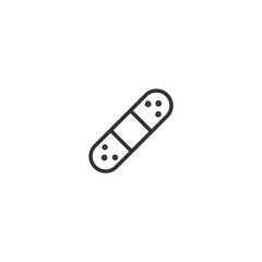 Plaster isolated line icon for web and mobile