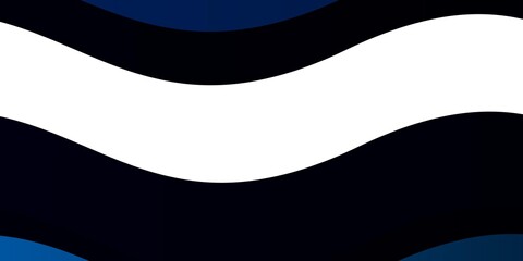 Dark BLUE vector layout with circular arc. Bright illustration with gradient circular arcs. Best design for your ad, poster, banner.