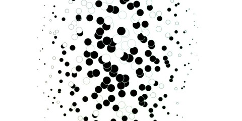 Dark Blue, Green vector background with bubbles. Abstract colorful disks on simple gradient background. Pattern for websites.