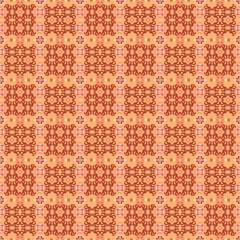Abstract ornamental patch seamless pattern