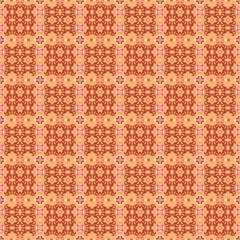 Abstract ornamental patch seamless pattern