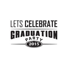 lets celebrate graduation party poster